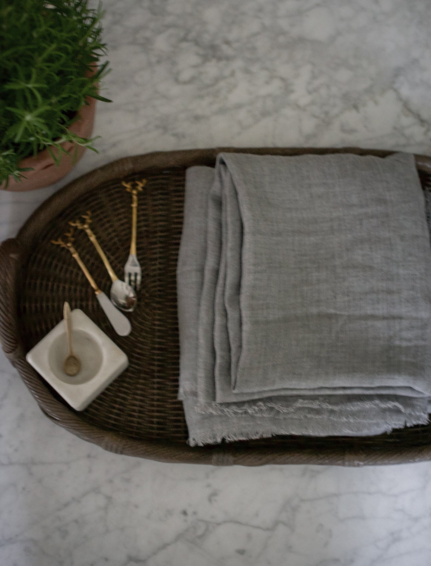 Stone Washed Linen Tablecloth