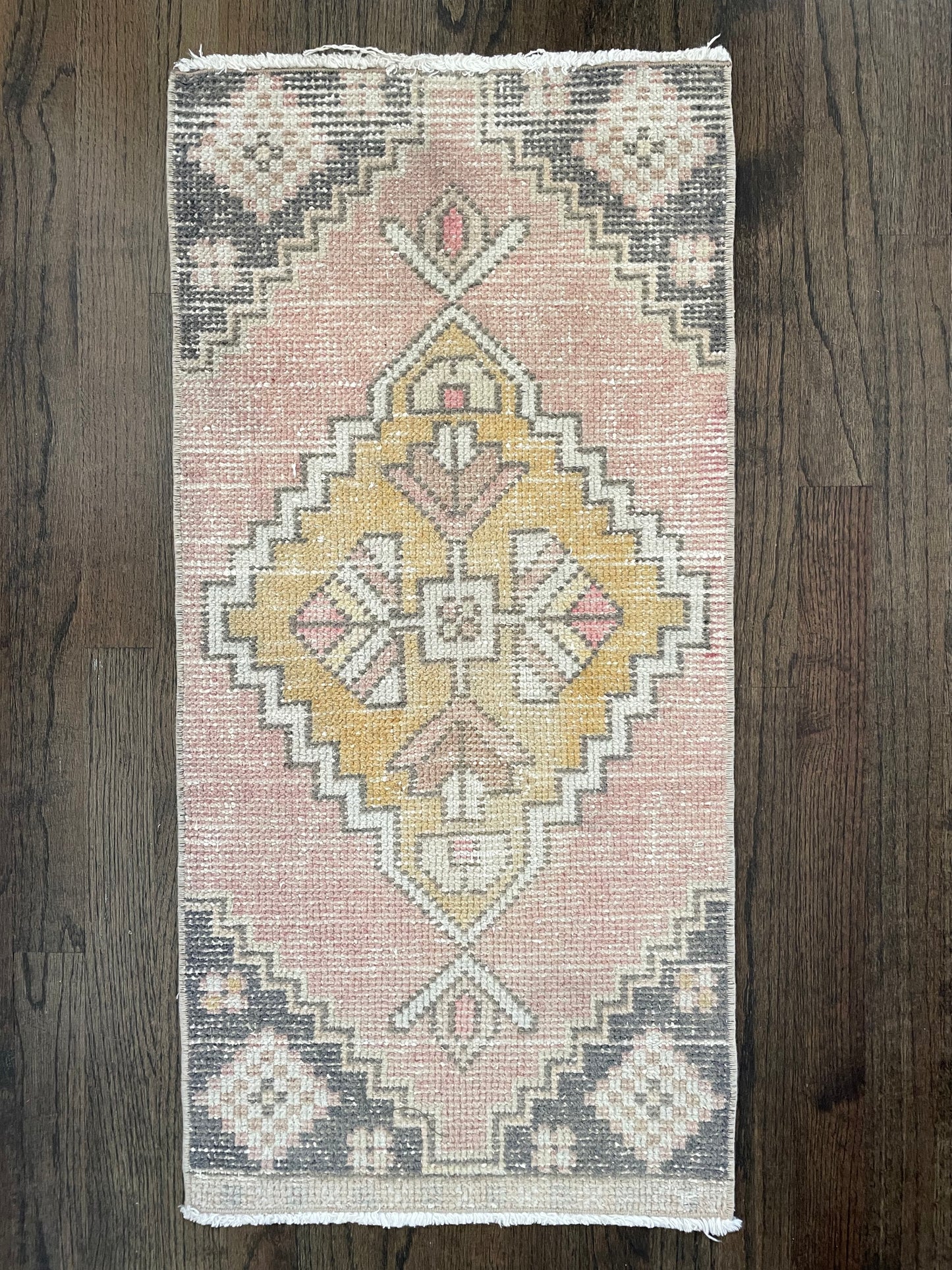 Small Turkish Vintage Rug