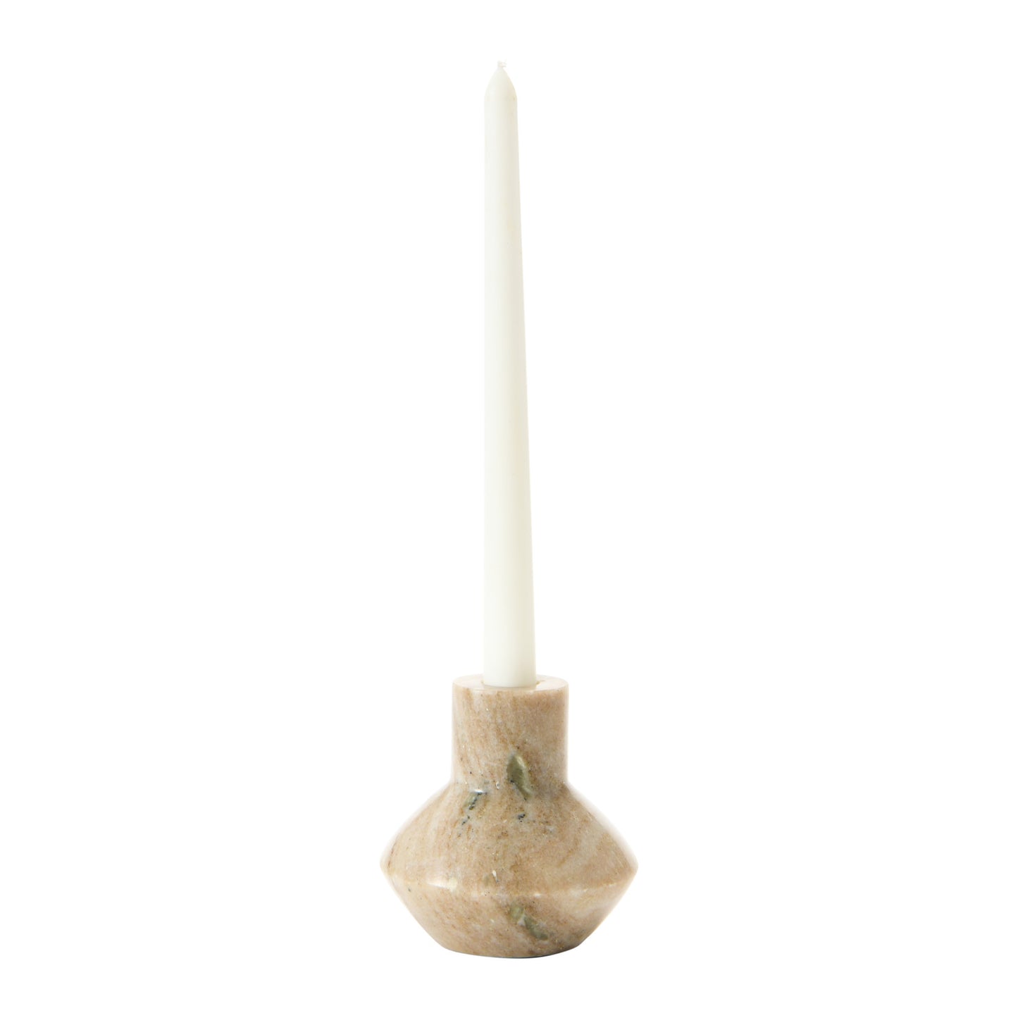 Marble Taper Holder-Round