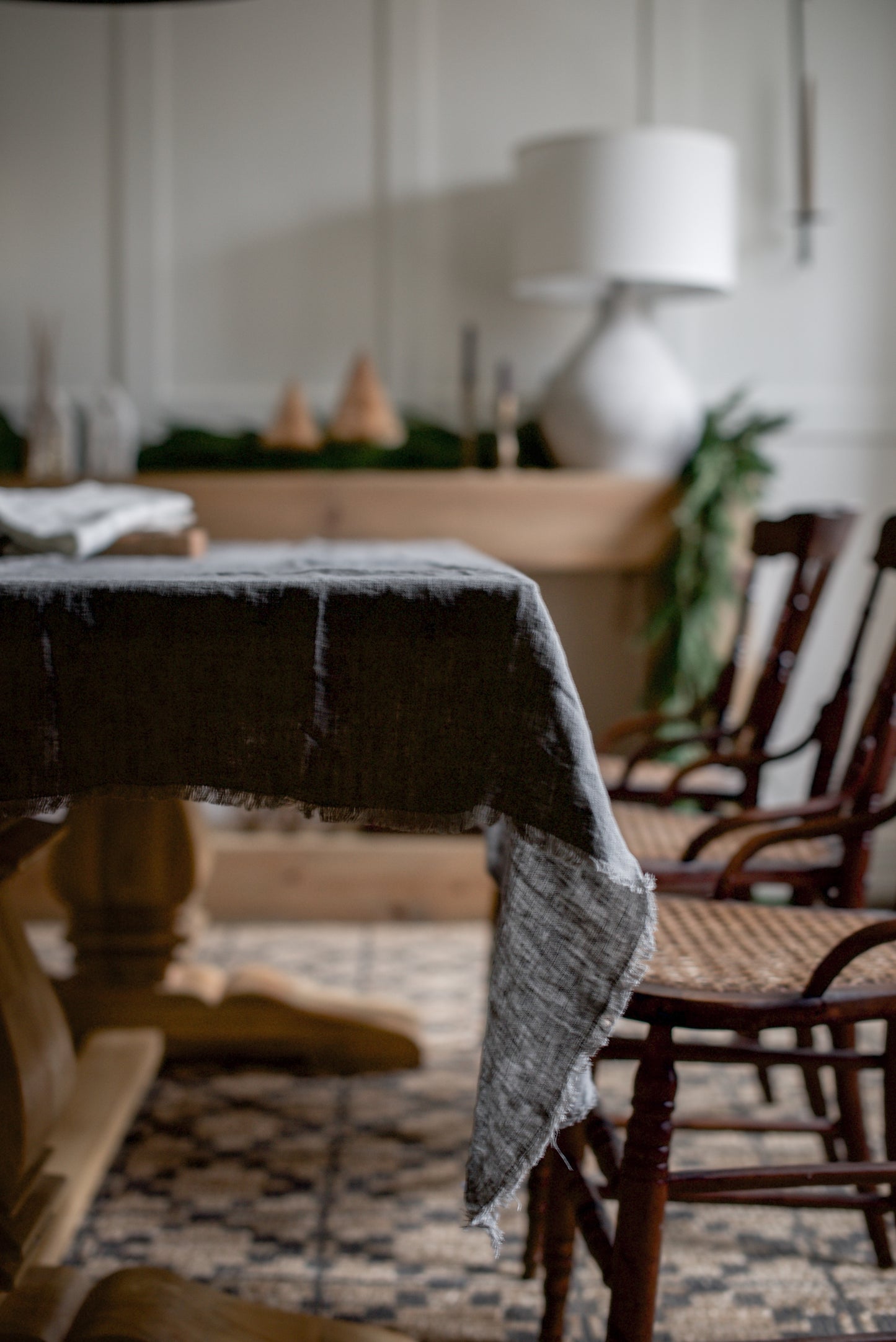 Stone Washed Linen Tablecloth