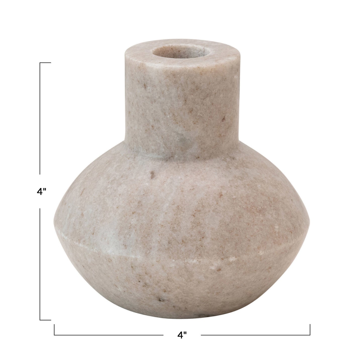 Marble Taper Holder-Round