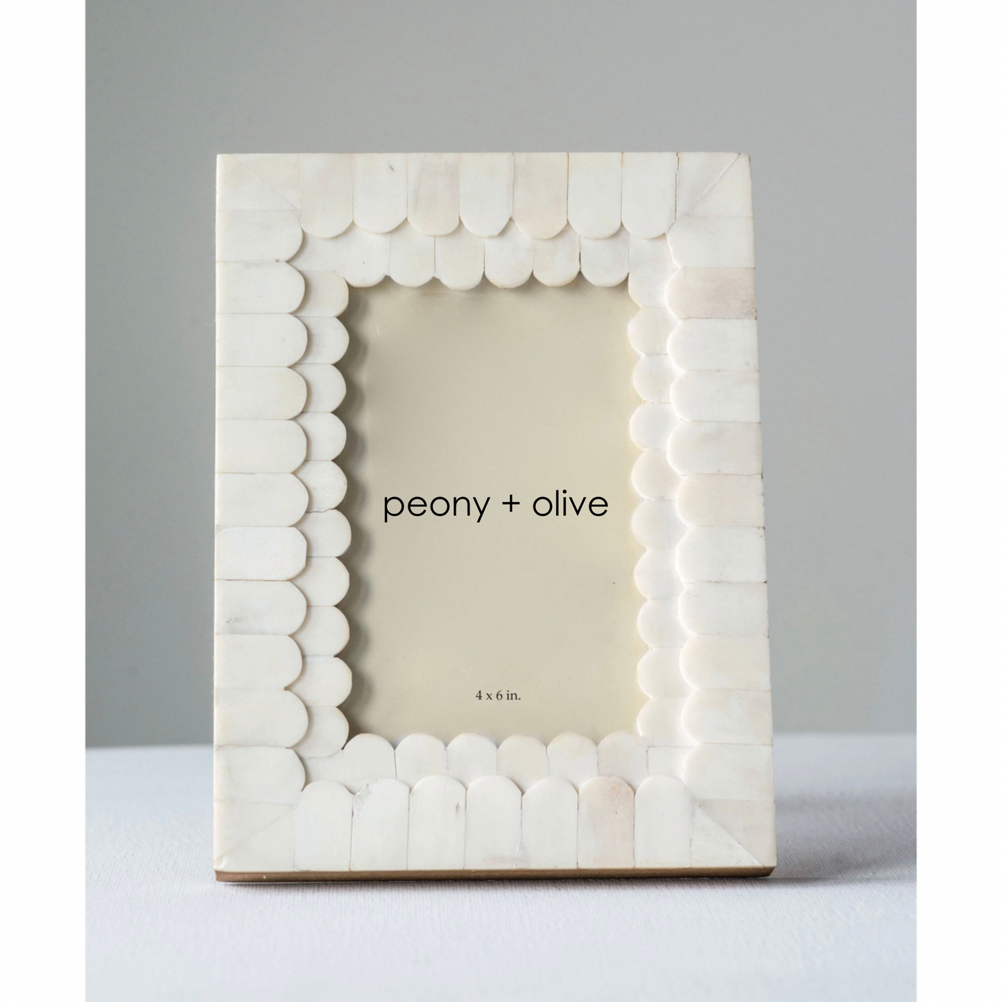 Scallop Bone Picture Frame